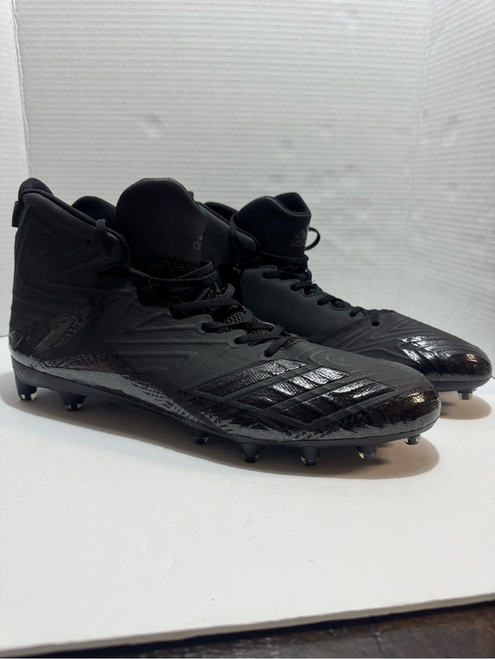 adidas Freak X Men’s Black High-Top Football‎ Cleats - All-Black Design